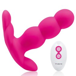 Nalone pearl anal vibrator fjernbetjent sort