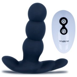 Nalone pearl anal vibrator fjernbetjent sort