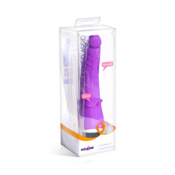 Seven Creations klassisk silikone lilla 21 cm