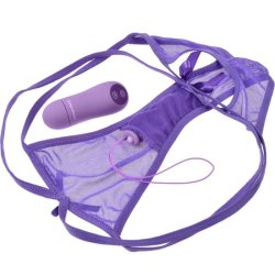 Fantasy fr�kke trusser vibrator bullet purple style
