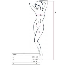 PASSION BS013 bodystocking r�d one size