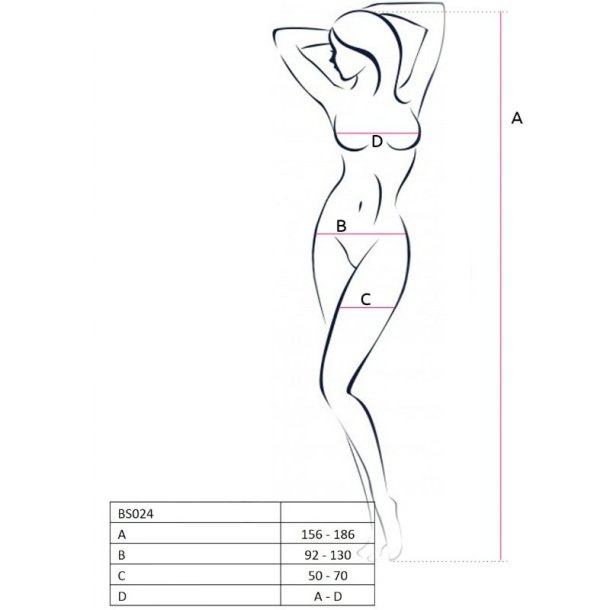 PASSION bs024 bodystocking sort one size