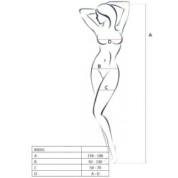PASSION BS031 bodystocking r�d one size