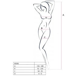 PASSION bs036 bodystocking hvid one size