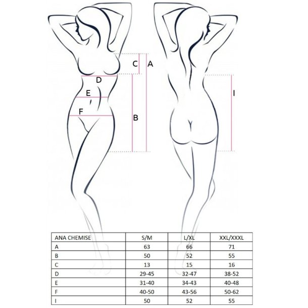 PASSION ana chemise sort talla L/XL