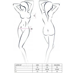 PASSION capri black 3-pieces str. L/XL