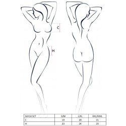 PASSION sayla 3-pieces s�t sort S/M