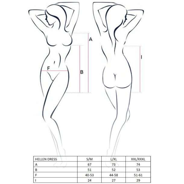 PASSION hellen dress and thong S/M