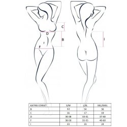 PASSION katriss korset sort S/M