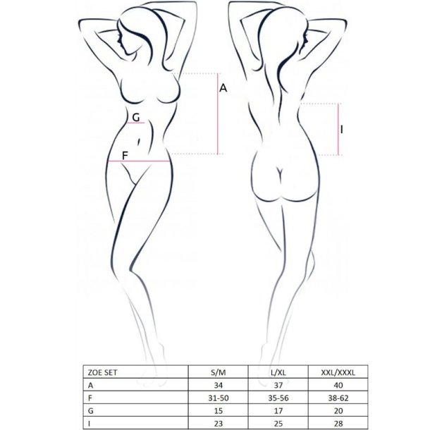 PASSION zoe top and thong s�t L/XL