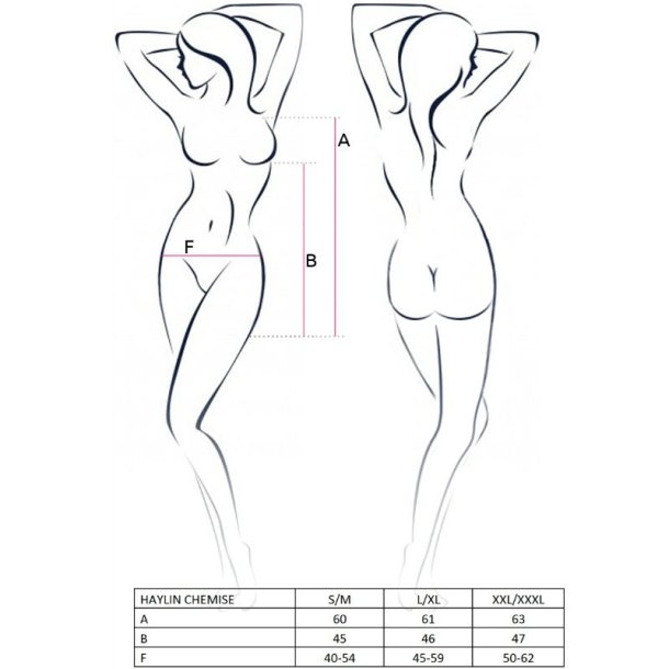 PASSION haylin chemise pink S/M