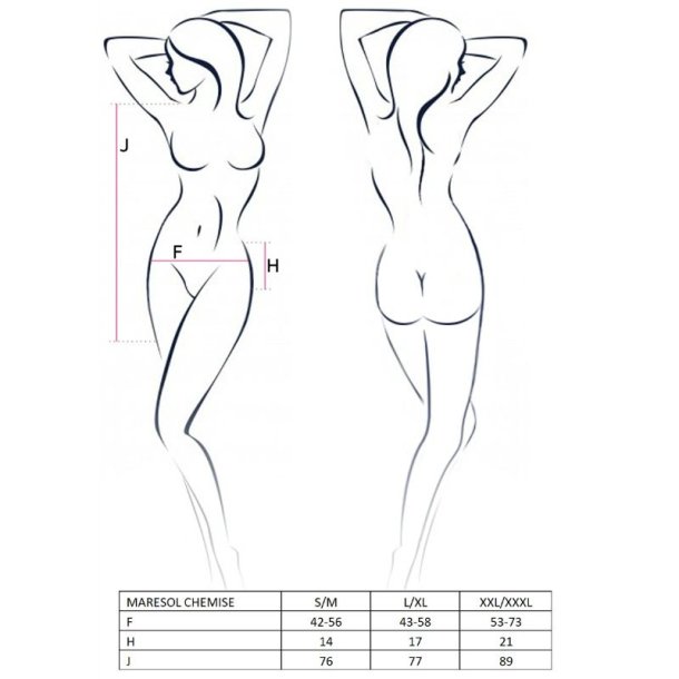 PASSION maresol chemise sort L/XL