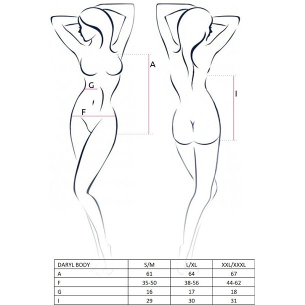 PASSION daryl teddy sort S/M