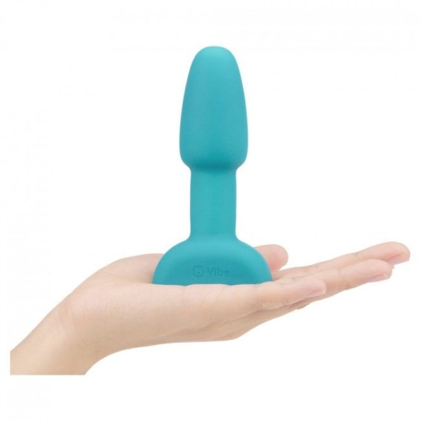 B-Vibe rimming petite remote control plug teal