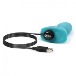 B-Vibe rimming petite remote control plug teal