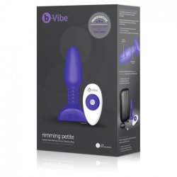 B-Vibe rimming petite fjernbetjeningplug lilla