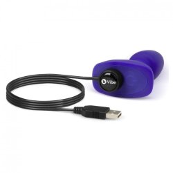 B-Vibe rimming petite fjernbetjeningplug lilla