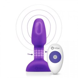 B-Vibe rimming petite fjernbetjeningplug lilla