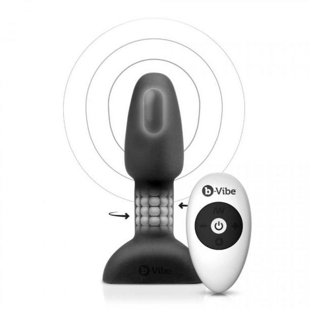 B-Vibe rimming petite remote control plug sort