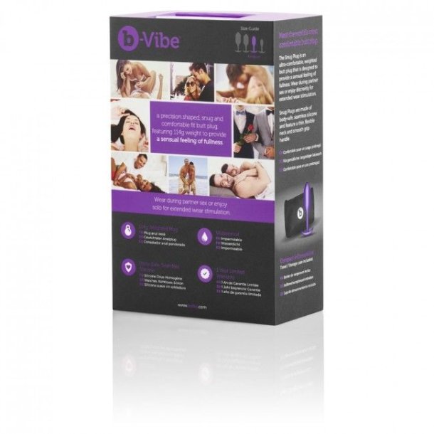 B-Vibe t�t plug 2 lilla