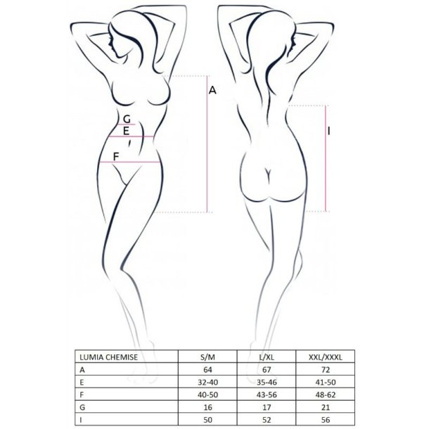 PASSION lumia chemise sort L/XL