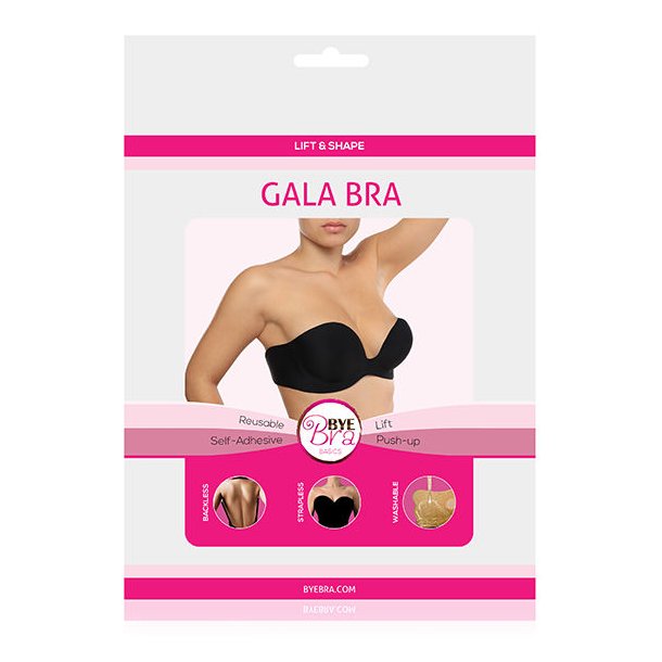 Bye Bra Gala strapless BH sort str. A