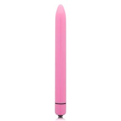 Glossy slank vibrator deep rose