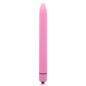 Glossy slank vibrator deep rose