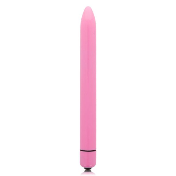 Glossy slank vibrator deep rose