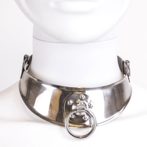 Metal Hard restricted slave collar