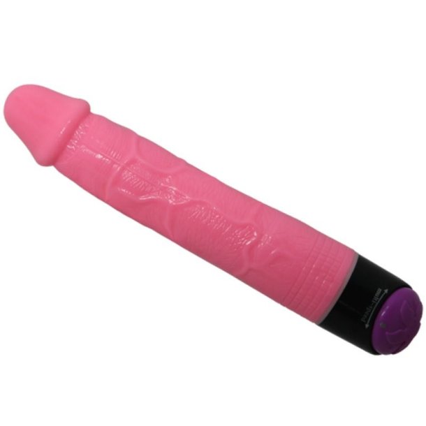 Baile farverig sex realistisk vibrator lyser�d 23 cm
