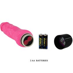 Baile farverig sex realistisk vibrator lyser�d 24 cm