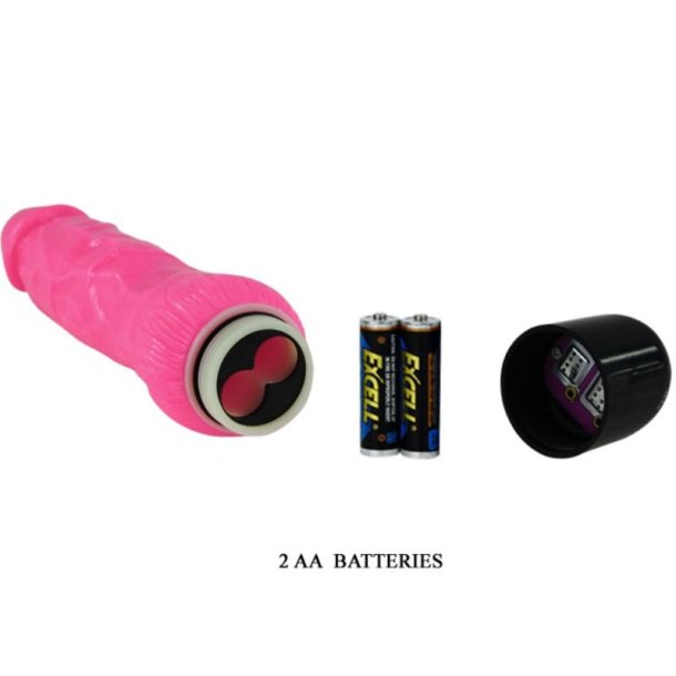 Baile farverig sex realistisk vibrator lyser�d 24 cm