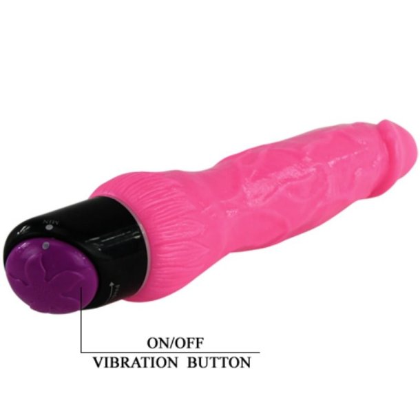 Baile farverig sex realistisk vibrator lyser�d 24 cm