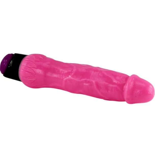 Baile farverig sex realistisk vibrator lyser�d 24 cm