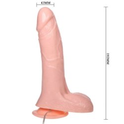 Baile oppustelig realistisk dildo med sugekop 19,3 cm