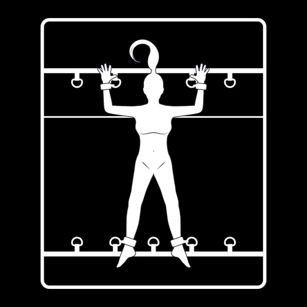 Fetish Submissive luksus bed restraint s�t