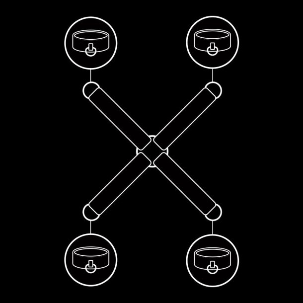 Fetish Submissive hog tie vegansk l�der