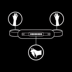 Fetish Submissive manchetter med tr�k