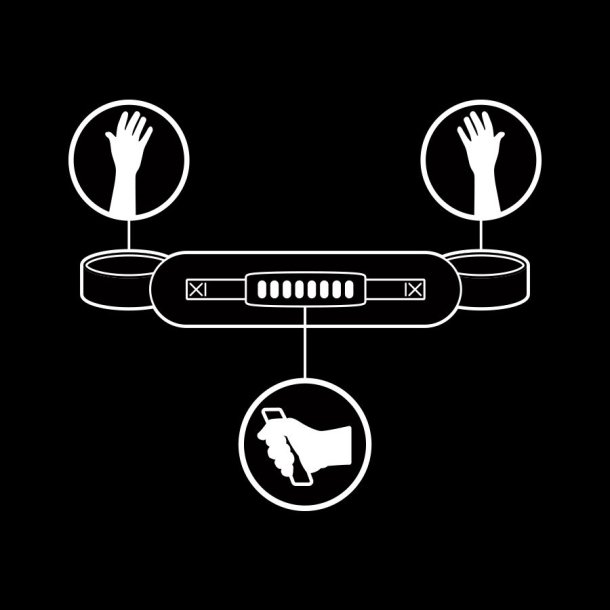 Fetish Submissive manchetter med tr�k