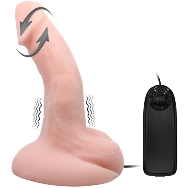Baile vibrerende og rotationsfunktion dildo
