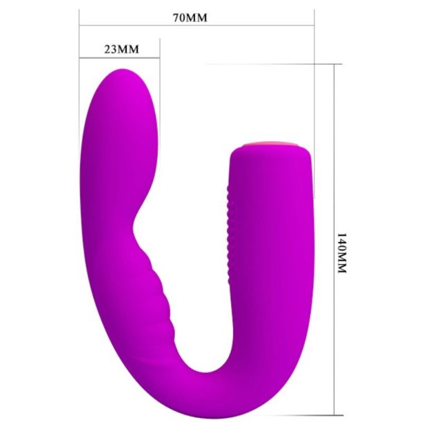 Pretty Love c type quintion flexible vibrator