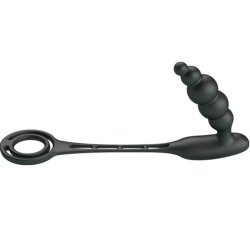 Pretty Love bottom penis rings and vibrating plug