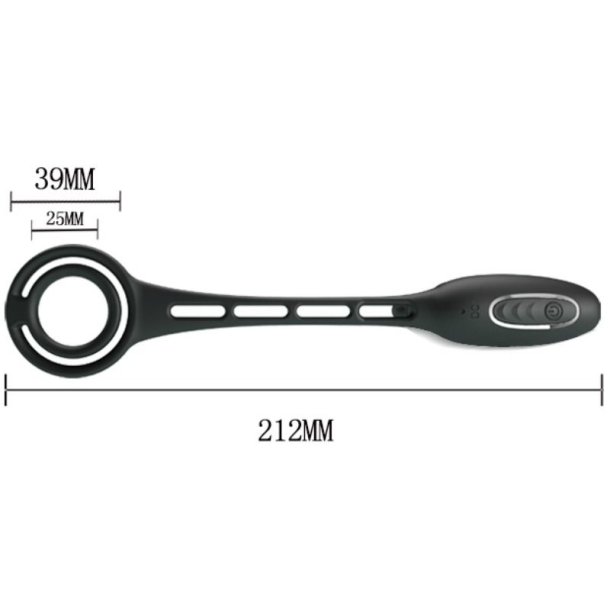 Pretty Love bottom penis rings and vibrating plug