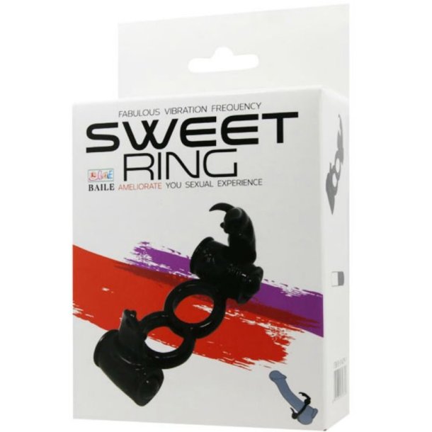 Baile sweet cock ring dobbelt rabbit