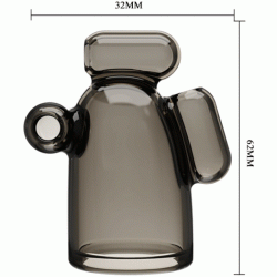 Baile vibrating penis sleeve crystal cap