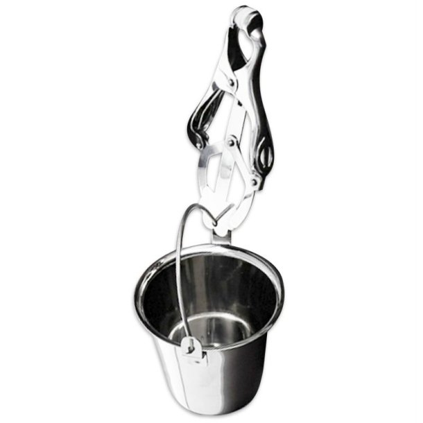 Metal Hard brystklemme med spand vedh�ng