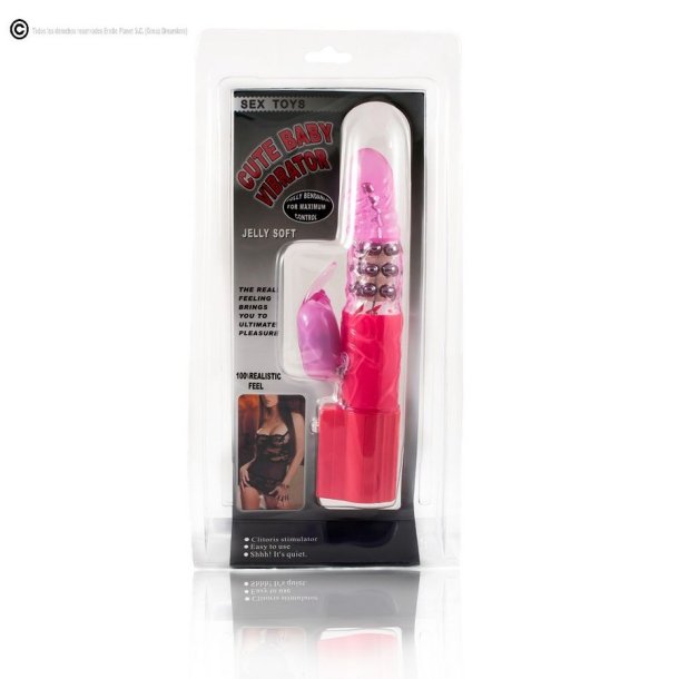 Baile kaninvibrator rabbit pink