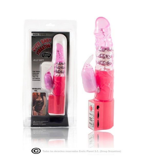 Baile kaninvibrator rabbit pink