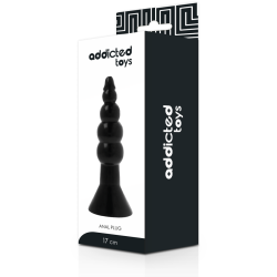 Addicted Toys analplug 17 cm sort